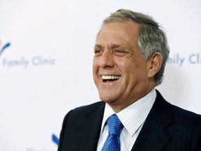 FILE - In this March 9, 2015 file photo, honoree Les Moonves, president and CEO of CBS Corporation, arrives at the 2015 Silver Circle Gala at the Beverly Wilshire Hotel in Beverly Hills, Calif.  CBS will report second quarter earnings on Thursday, July 2, 2018,  as turmoil swirls around the media company. It faces an investigation of its CEO and is in the middle of a lawsuit against its parent company as the all-important fall TV season approaches.