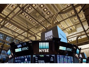 FILE- This Jan. 4, 2018, file photo shows the interior of the New York Stock Exchange. The U.S. stock market opens at 9:30 a.m. EDT on Friday, Aug. 31.