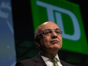 TD Bank president and chief executive Bharat Masrani