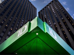 TD's Canadian retail business saw its profit grow seven per cent compared with a year ago, while its U.S. retail business saw its profit grow 27 per cent.