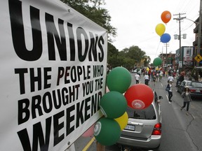 The annual Labour Day parade in Ottawa.