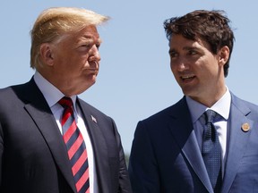 President Donald Trump and Canadian Prime Minister Justin Trudeau have said the two countries may have a trade deal by Friday.