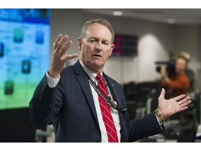 Department of Homeland Security's National Cybersecurity and Communications Integration Center (NCCIC) Director John Felker speaks with reporters in the NCCIC, in Arlington, Va., Wednesday, Aug. 22, 2018. The center serves as the hub for the federal government's cyber situational awareness, incident response, and management center for any malicious cyber activity.
