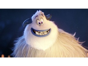 This image released by Warner Bros. Pictures shows the character Migo from the animated film "Smallfoot." Colombian singer Sebastian Yatra voices the character Migo for the Spanish edition of the film. Actor Channing Tatum voices the English edition. (Warner Bros. Pictures via AP)