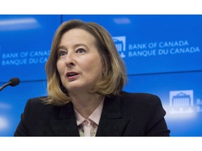 Bank of Canada Senior Deputy Governor Carolyn Wilkins responds to a question during a news conference in Ottawa, Wednesday January 17, 2018. A top Bank of Canada official says the unknown consequences of ongoing trade tensions were front and centre behind this week's decision to leave the interest rate unchanged.