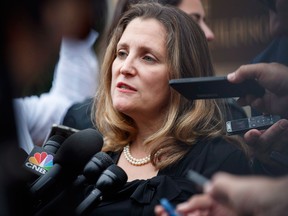 Canadian Foreign Affairs Minister Chrystia Freeland in Washington on September 11, 2018.