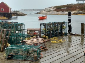 Peggys Cove Boat and Lobster Traps