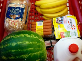 Statistics Canada data shows grocery prices trending up over the past several years.
