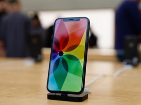 An iPhone X. Almost US$10 billion  worth of Apple shares are now out on loan after a recent increase in shorting, according to data from S3 Partners.