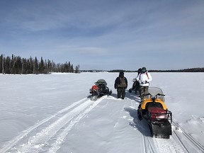 Winter access route.