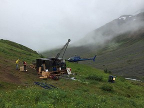 Drilling at North Boundary zone.