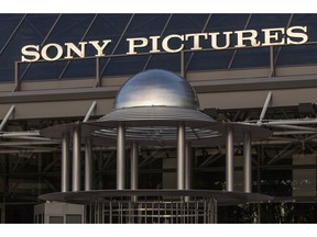 FILE - This Dec. 19, 2014 file photo shows an exterior view of the Sony Pictures Plaza building in Culver City, Calif.  The Justice Department is preparing to announce charges in connection with a devastating 2014 hack of Sony Pictures Entertainment.