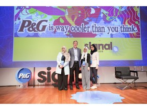 The 2018 Global CEO Challenge winners, Linah Hussain, Malak Mously and Rawan Baik, met P&G CEO David Taylor and attended the company's annual SIGNAL Accelerator Summit.