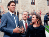 Chrystia Freeland with Prime Minister Justin Trudeau and Canadian trade negotiator Steve Verheul.