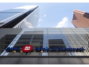 The Bank of Montreal Financial Group building in downtown Toronto is shown on January 28, 2014.