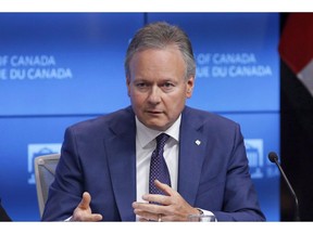 Bank of Canada Governor Stephen Poloz speaks at a press conference after releasing the June issue of the Financial System Review in Ottawa on Thursday, June 7, 2018. With some trade uncertainty now out of the way, the Bank of Canada is widely expected to hike its benchmark interest rate today for the fifth time since the summer of 2017.
