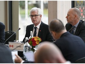 Minister of International Trade Diversification Jim Carr speaks during the opening session at the Ottawa Ministerial on WTO Reform, in Ottawa on Thursday, Oct. 25, 2018.