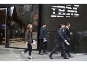 IBM's line of businesses include technological infrastructure, platforms and tools for phone applications and cloud storage.