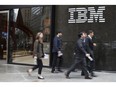 IBM's line of businesses include technological infrastructure, platforms and tools for phone applications and cloud storage.