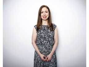 Chelsea Clinton poses for a portrait on Tuesday, Oct. 2, 2018, in New York to promote her book, "Start Now!: You Can Make a Difference."