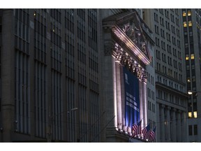 FILE- This Oct. 25, 2016, file photo shows the New York Stock Exchange. The U.S. stock market opens at 9:30 a.m. EDT on Tuesday, Oct. 2.