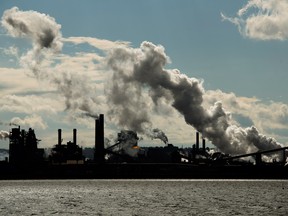 Steel mills in Hamilton, Ont.