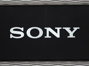 FILE - This June 14, 2018, file photo, shows a Sony logo at its showroom in Tokyo. Japanese electronics and entertainment company Sony Corp. recorded a 32 percent rise in fiscal second quarter profit on its healthy video game and financial services businesses, reported Tuesday, Oct. 30, 2018.