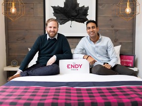Endy CEO Mike Gettis, left, and chairman Rajen Ruparell.
