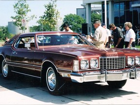 A Thunderbird model from the early 1970s, one of the gas-guzzlers hit when manufacturers raised the cost of large passenger cars in order to favour smaller, more fuel-efficient vehicles.
