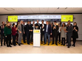 First Block Capital, including Chief Operating Officer William Stormont, joined Erik Sloane, Head of Business Development, Funds at NEO, to open the market in celebration of their first ETF launch, the FBC Distributed Ledger Technology Adopters ETF (NEO:FBCN) on the NEO Exchange, which began trading on October 10, 2018. First Block Capital first joined the NEO family when the FBC Bitcoin Trust was made available on NEO Connect in September 2018. The NEO Exchange is proud to welcome First Block as the eleventh ETF provider to list products on its exchange.