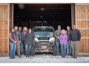 Alliance members left to right: Kris Dickson and Mark Dickson (Umbagog ATV Club), Steve Baillargeon and Corrine Rober (Bear Rock Adventures), Jodi Gilbert (Executive Director, North Country Chamber of Commerce), Craig Washburn (Metallak ATV Club), Dianne Mattot and Darrin Joque, (Great Northwoods Riders ATV Club), and Andrew Martin (Umbagog ATV Club).