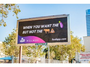 A HUD billboard making a stand in Downtown LA.