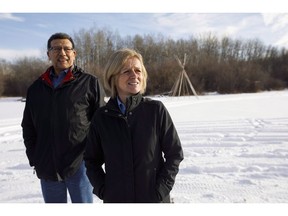 Alberta Premier Rachel Notley has appointed three experts to work with the energy industry to try to find solutions to close an oil price gap that is costing the province tens of millions a day. Alberta Premier Rachel Notley and Chief Billy Joe Laboucan tour a culture camp after signing a historic land deal with the Lubicon, in Little Buffalo, Alta., on Tuesday, Nov. 13, 2018.