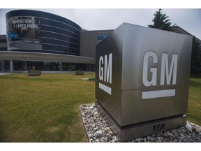 The General Motors Canada office in Oshawa, Ont., is photographed on Wednesday, June 20, 2018.