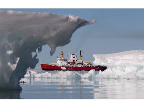 The summertime purchase of three ships from Sweden has wiped out Canada's healthy trade surplus for the month of August and replaced it with a big trade deficit, Statistics Canada said Friday. The Canadian Coast guard's medium icebreaker Henry Larsen is seen in Allen Bay during Operation Nanook near Resolute, Nunavut, August 25, 2010. Last month, the Canadian Coast Guard said three interim icebreakers had been purchased for use over the next 15 to 20 years. The government has agreed to buy three used icebreakers from Quebec-based Davie Shipbuilding for $610 million.