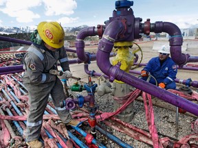 An Encana gas well in the U.S.