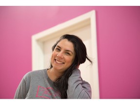 Natalie Borch poses for a photo at The Pink Studio in Toronto on Thursday November 1, 2018. Two months into the launch of her dance studio, Natalie Borch realized she needed a loan.