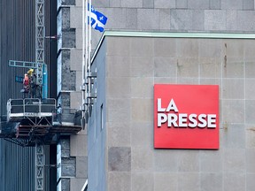 The 130-year-old La Presse ended its print edition in 2017 and publishes only on its website and tablet edition.