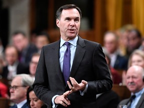 Finance Minister Bill Morneau presents the fiscal update on Wednesday.
