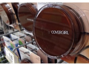 FILE - In this July 9, 2015, file photo, a Covergirl makeup product hangs on a display at a store, in Haverhill, Mass. CEO Camillo Pane at the cosmetics company Coty, that owns Covergirl and other brands, is leaving the company less than a week revealing supply chain problems that sent revenue plunging.