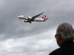 Zurich Airport has received complaints on its noise hotline of unusual sounds when Swiss Air's A220 jet passes overhead.