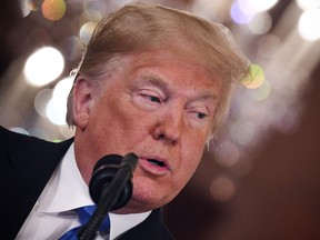 U.S. President Donald Trump speaks during a post-election press conference in the East Room of the White House in Washington, D.C. on November 7, 2018.