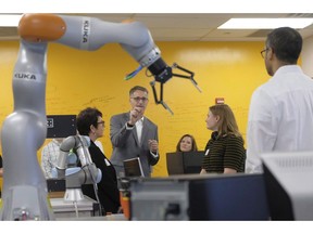 A Siemens R& D centre in Princeton, N.J. is shown on Monday, Sept. 17, 2018, in Princeton, N.J. Canada has the globe's fifth largest artificial intelligence workforce, but is still far from closing the gender gap in the sector, according to new rankings from the World Economic Forum.