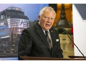 Georgia Governor Nathan Deal speaks during a press conference at the Georgia State Capitol building in Atlanta, Wednesday, December 12, 2018. Fortune 500 company Norfolk Southern officially announced Wednesday that they will be moving their headquarters to Atlanta. They will be building in Atlanta's Midtown community.