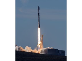 FILE - In this Dec. 3, 2018, file photo, In this photo provided by the U.S. Air Force, a SpaceX Falcon 9 rocket, carrying the Spaceflight SSO-A: SmallSat Express, launches from Space Launch Complex-4E at Vandenberg Air Force Base, Calif. President Donald Trump is expected to sign an executive order soon, possibly as early as Tuesday, Dec. 18, creating a U.S. Space Command that will better organize and advance the military's vast operations in space, U.S. officials say.