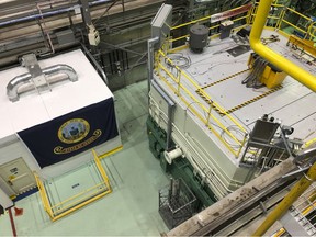 This Nov. 29, 2018 photo, shows the transient test reactor at the Idaho National Laboratory in Idaho Falls, Idaho. The reactor has been restarted to test nuclear fuels as the U.S. tries to revamp a fading nuclear power industry with safer fuel designs and a new generation of power plants.