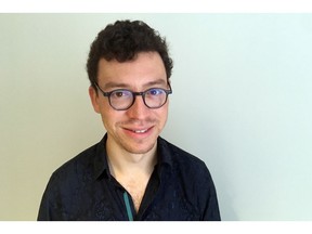 In this Sept. 12, 2018 photo, Duolingo CEO Luis von Ahn poses for a portait in Cambridge, Mass.