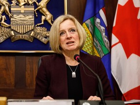 Alberta Premier Rachel Notley at the Alberta Legislature.