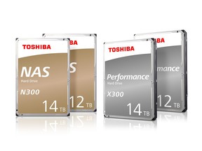 New Performance X300 and NAS N300 Toshiba Hard Drives