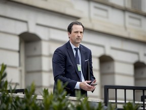 BMW Vice President for Government and External Affairs Bryan Jacobs arrives for a meeting with Trump Administration officials at the White House complex in Washington, Tuesday, Dec. 4, 2018.